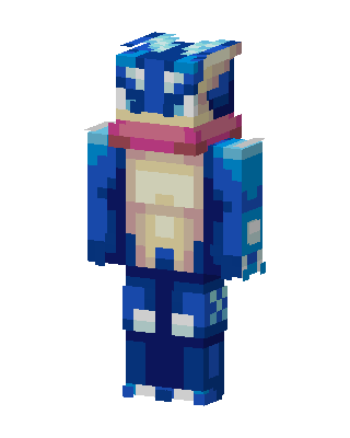 Greninja skin, 3D preview