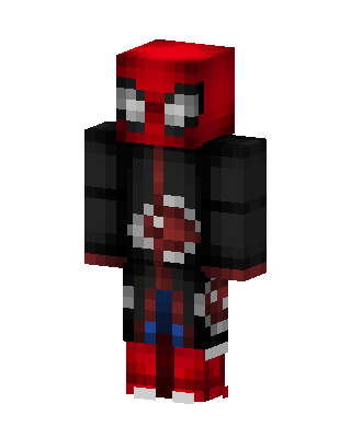Red Gamer Boy skin, 3D preview