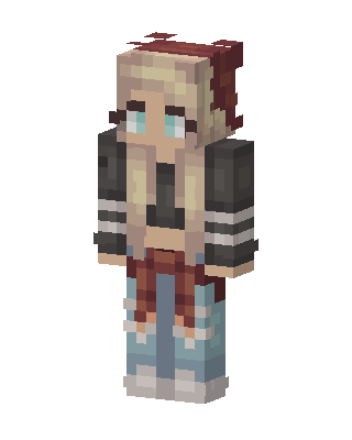 Blonde Bow Girl skin, 3D preview
