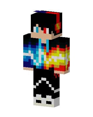 Fire Ice Hoodie skin, 3D preview