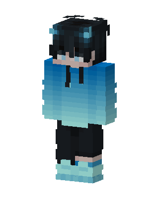 Ocean Gradient Hoodie skin, 3D preview