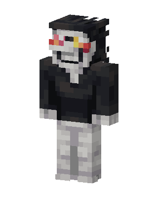 Black Player Boy skin, 3D preview