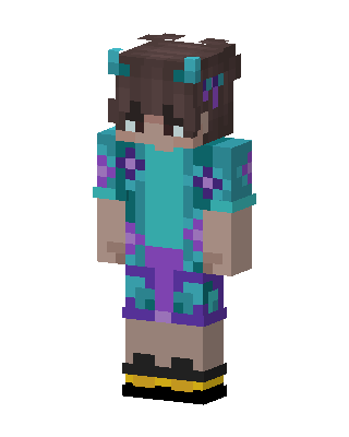 Teal Floral Outfit Minecraft skin