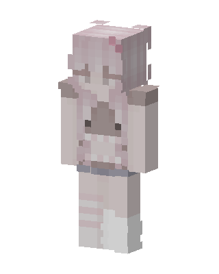 Pastel Bunny Girl skin, 3D preview