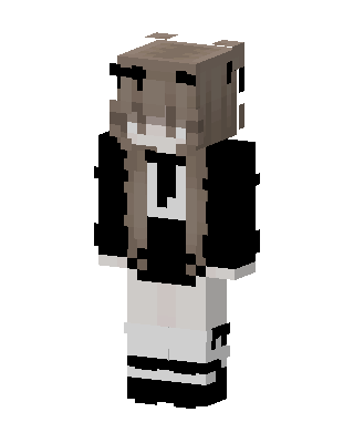 Monochrome Maid Minecraft skin