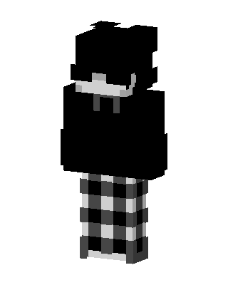 Checkered Hoodie skin, 3D preview
