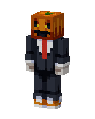 Pumpkin Suit skin, 3D preview