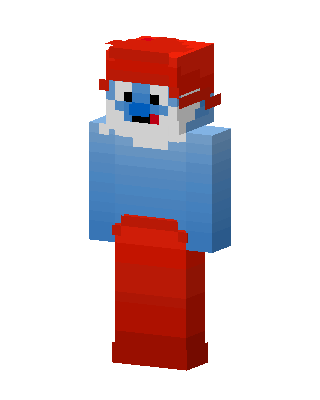 Papa Smurf skin, 3D preview