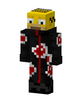 Homer Akatsuki skin, 3D preview