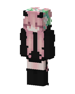 Pink Anime Girl skin, 3D preview