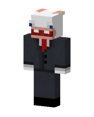 Suited Rabbid skin, 3D preview