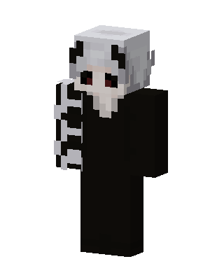 Black Caped Villain skin, 3D preview