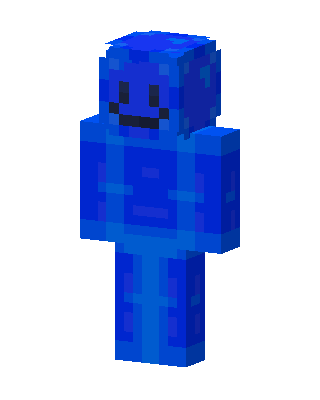 Blue Smiley skin, 3D preview
