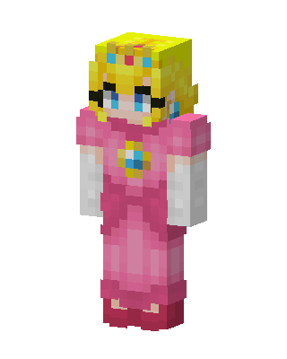 Princess Peach skin, 3D preview