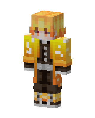 Zenitsu Agatsuma skin, 3D preview