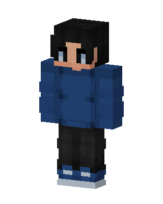 Blue Player Boy skin, 3D preview