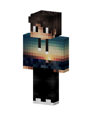 Sunset Hoodie skin, 3D preview