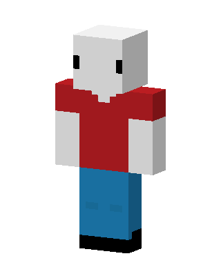 Red Shirt Ghost skin, 3D preview