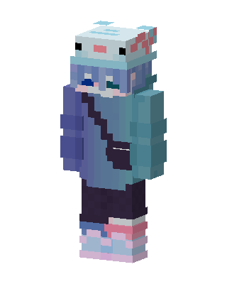 Axolotl Hoodie Minecraft skin