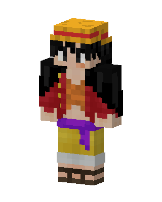 Monkey D. Luffy skin, 3D preview