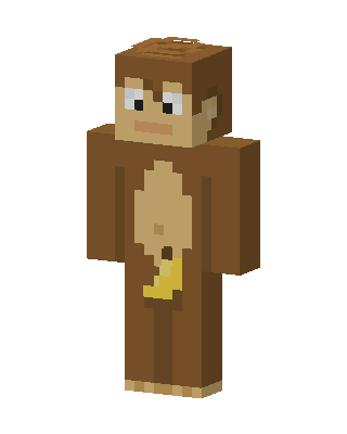 Brown Animal Boy skin, 3D preview
