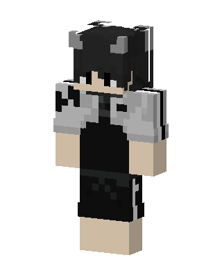 Black Emo Boy skin, 3D preview