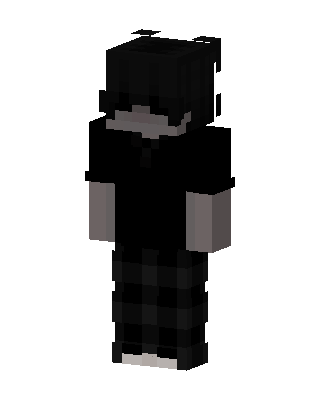 Shadow Hoodie Boy skin, 3D preview