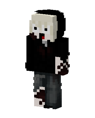 Black Hoodie skin, 3D preview