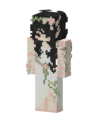 Flower Maiden skin, 3D preview
