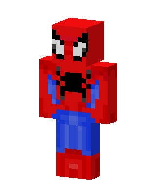 Spider-Man skin, 3D preview
