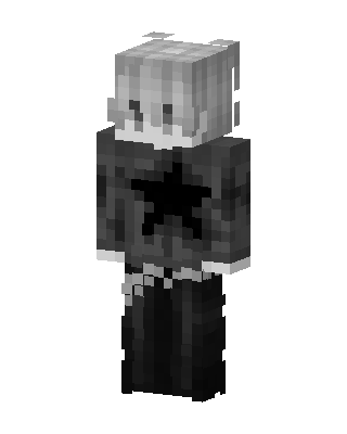 Black Villain Minecraft goth skin