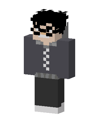Gray Hoodie Shades Minecraft skin