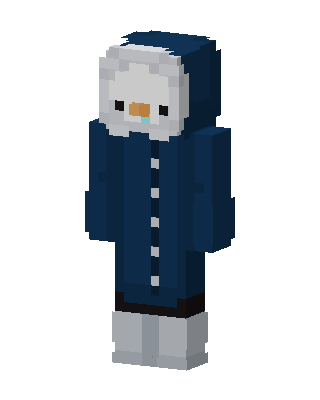 Snowy Parka skin, 3D preview