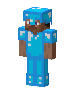 Diamond Armor Steve Minecraft skin