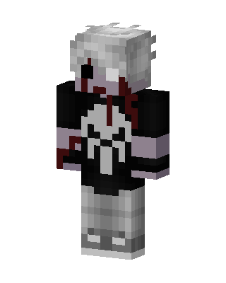 Gray Emo Girl skin, 3D preview