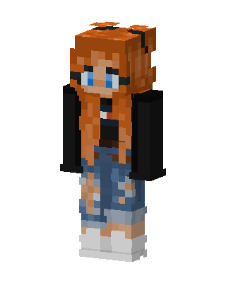 Ginger Rebel skin, 3D preview