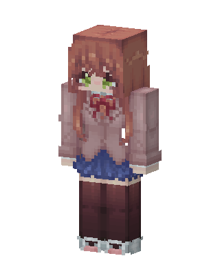 Monika skin, 3D preview