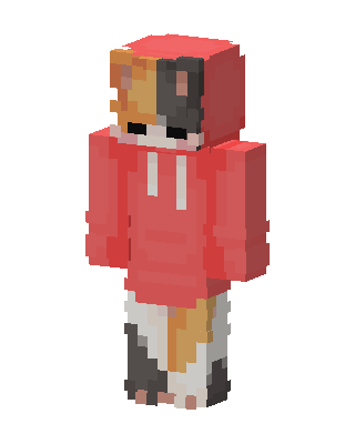 Calico Hoodie skin, 3D preview