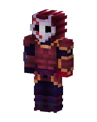 Crimson Samurai skin, 3D preview