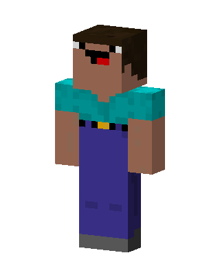 Derp Steve skin, 3D preview