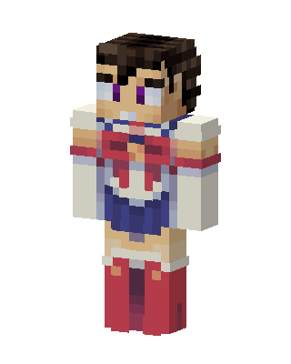 Sailor Mars skin, 3D preview