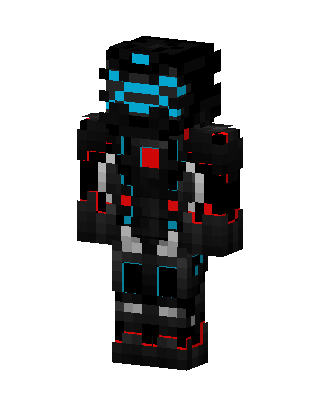 Neon Cyber Armor Minecraft skin