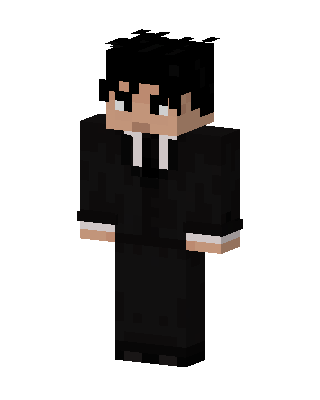 Black Suit Guy skin, 3D preview