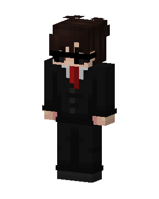 Suited Shades Guy skin, 3D preview