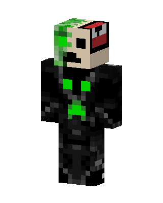 Black Masked Villain Boy Minecraft PvP skin