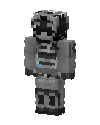 Gray Armor Soldier skin, 3D preview