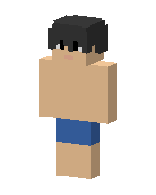 Shirtless Swimmer skin, 3D preview
