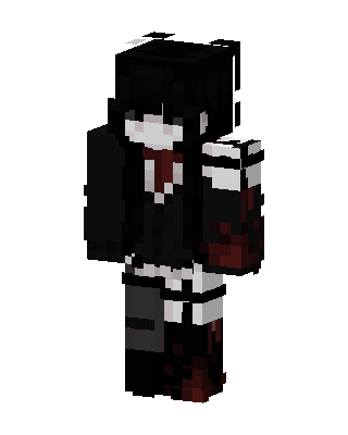 Black Villain Girl Minecraft skin