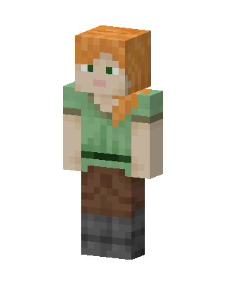 Green Mob Girl Minecraft skin