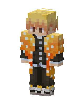 Zenitsu Agatsuma skin, 3D preview